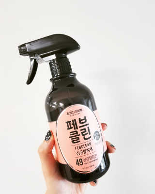더블유드레스룸 페브클린 500ml — 5점을 준 리뷰어가 2018년 8월 올린 사용 사진
