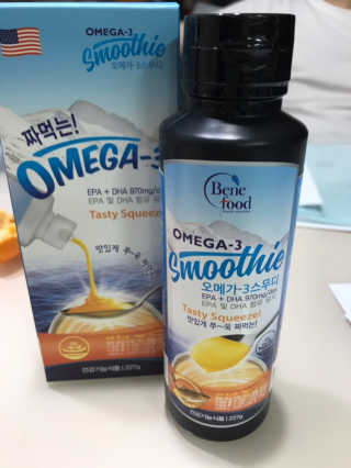 오메가-3스무디 [오메가스무디] 짜먹는 오메가3 DHA 임산부 어린이 — 4.5점을 준 리뷰어가 2019년 1월 올린 사용 사진