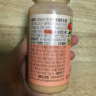 풀무원 스무디랩 피치&비타 — 5점을 준 리뷰어가 2017년 11월 올린 사용 사진