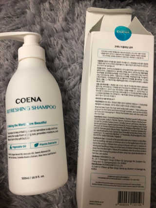 코에나샴푸 500ml — 4점을 준 리뷰어가 2019년 7월 올린 사용 사진
