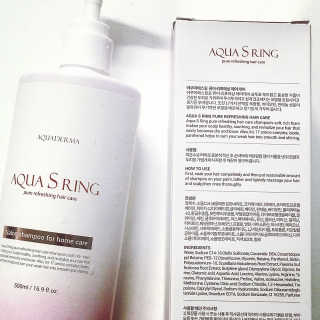 아쿠아큐링 아쿠아S링 퓨어리프레싱 헤어케어 500ml — 4.83점을 준 리뷰어가 2018년 7월 올린 사용 사진