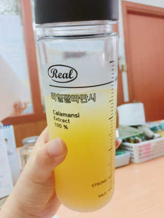 장수농가 리얼깔라만시 — 5점을 준 리뷰어가 2018년 6월 올린 사용 사진