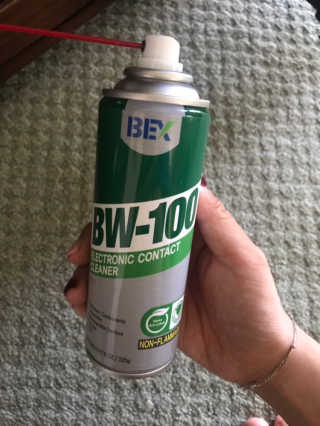BW-100, 전자 접점 클리너 — 3점을 준 리뷰어가 2019년 9월 올린 사용 사진