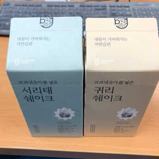 착한습관 귀리쉐이크와 서리태쉐이크 — 4.33점을 준 리뷰어가 2018년 8월 올린 사용 사진