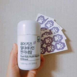 네츄럴굿띵스 퓨어 키즈 멀티비타민 앤 미네랄 30일분 — 5점을 준 리뷰어가 2017년 10월 올린 사용 사진