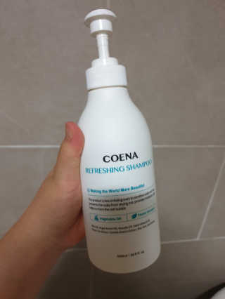 코에나샴푸 500ml — 4점을 준 리뷰어가 2019년 7월 올린 사용 사진