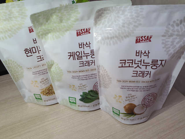 바삭 유기농 현미 누룽지 크래커 3종 리뷰 사진