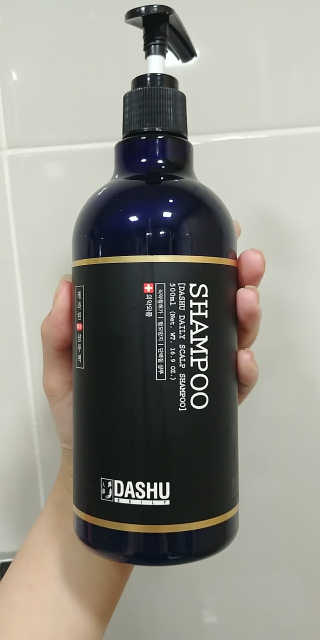 다슈코리아 다슈 데일리 한방 두피 골드 샴푸 500ml — 4점을 준 리뷰어가 2017년 5월 올린 사용 사진