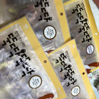 [펫토리아] 뚝딱뚝딱 400g 강아지 간식 베스트5종 — 4.5점을 준 리뷰어가 2019년 1월 올린 사용 사진