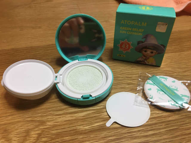 아토팜 그린 릴리프 선쿠션 SPF50 +PA++++ 리뷰 사진