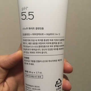 포므시 스노우화이트클렌징폼pH5.5 — 5점을 준 리뷰어가 2019년 8월 올린 사용 사진