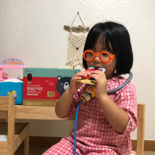 한삼근 블랙라벨 CJ헬스케어 한삼근 키즈 면역대장 2단계 — 5점을 준 리뷰어가 2019년 10월 올린 사용 사진