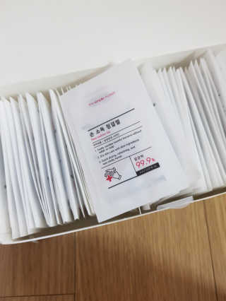[더심플마켓] 손소독제 — 5점을 준 리뷰어가 2020년 2월 올린 사용 사진