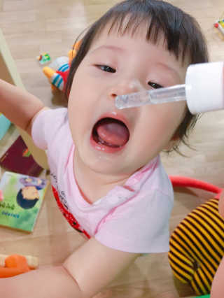 그린스토어 베이비드롭 프로바이오틱스 1병 30일분 — 4.5점을 준 리뷰어가 2018년 6월 올린 사용 사진