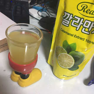 장수농가 리얼깔라만시 — 5점을 준 리뷰어가 2018년 4월 올린 사용 사진