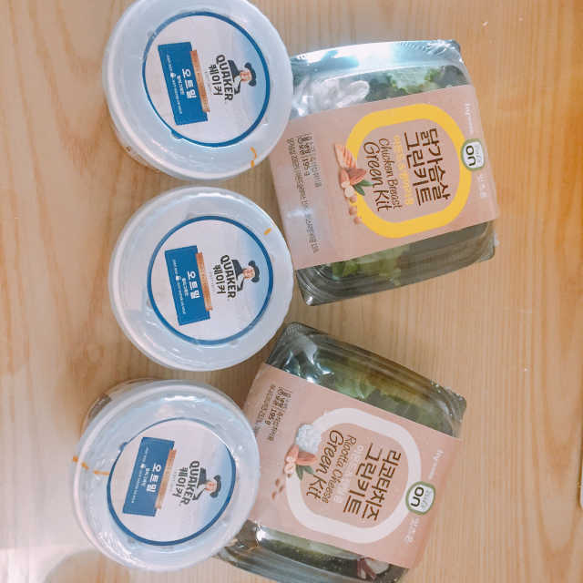한국야쿠르트 잇츠온 그린키트 2종, 퀘이커 리뷰 사진
