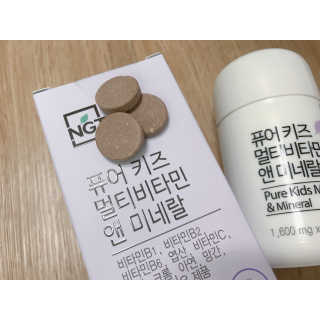 네츄럴굿띵스 퓨어 키즈 멀티비타민 앤 미네랄 30일분 — 5점을 준 리뷰어가 2018년 7월 올린 사용 사진