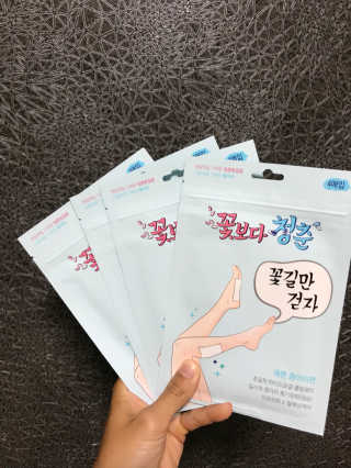 꽃보다청춘 꽃길만걷자 종아리패치 — 4.5점을 준 리뷰어가 2018년 5월 올린 사용 사진