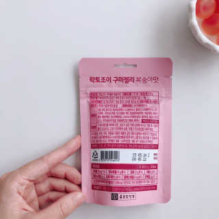 락토조이 구미젤리 복숭아맛 — 5점을 준 리뷰어가 2019년 8월 올린 사용 사진