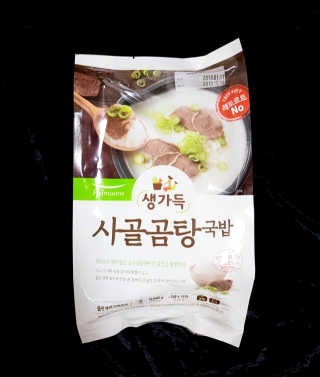 [풀무원] 사골곰탕국밥 황태해장국밥 — 5점을 준 리뷰어가 2018년 6월 올린 사용 사진
