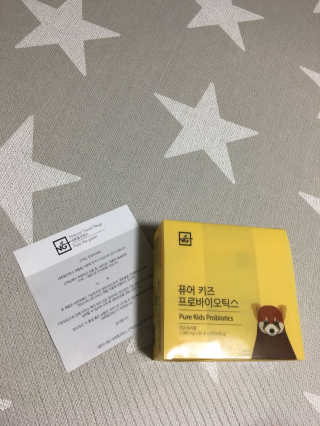 네츄럴굿띵스 퓨어 키즈 프로바이오틱스 60포 — 5점을 준 리뷰어가 2018년 1월 올린 사용 사진