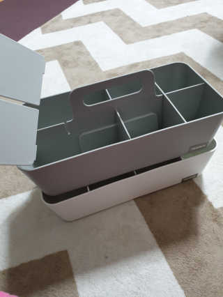창신리빙 [프랑코 핸디 정리함] 똑똑한 정리 수납 인테리어 — 5점을 준 리뷰어가 2018년 11월 올린 사용 사진