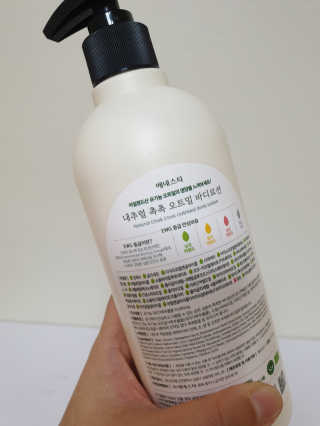 (주)에네스티 내추럴 촉촉  오트밀 바디로션 500ml — 5점을 준 리뷰어가 2020년 3월 올린 사용 사진
