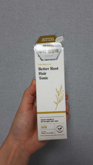 달리프 클로렐라 베러 루트 헤어토닉 100ml — 5점을 준 리뷰어가 2019년 8월 올린 사용 사진