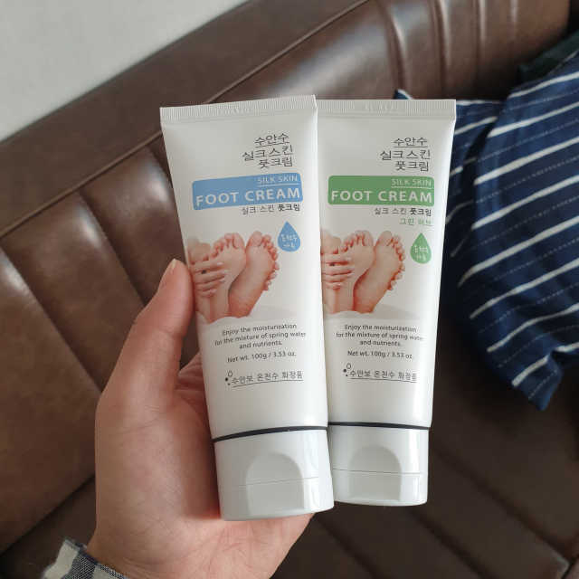 에네스티 수안수 실크스킨 풋크림 1+1 리뷰 사진