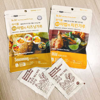 MCP 하이몰 마법의치킨가루2봉랜덤 + 코코넛허니버터2봉 — 4.5점을 준 리뷰어가 2020년 3월 올린 사용 사진