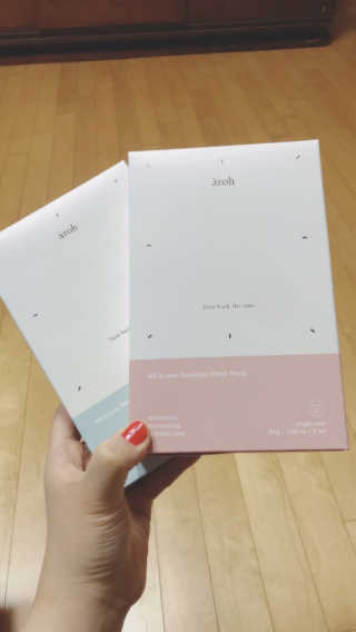 에이로 코스메틱 올인원 솔루션 마스크+모이스쳐 솔루션 마스크팩 — 4.67점을 준 리뷰어가 2019년 1월 올린 사용 사진