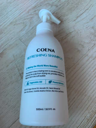 코에나샴푸 500ml — 3점을 준 리뷰어가 2019년 8월 올린 사용 사진