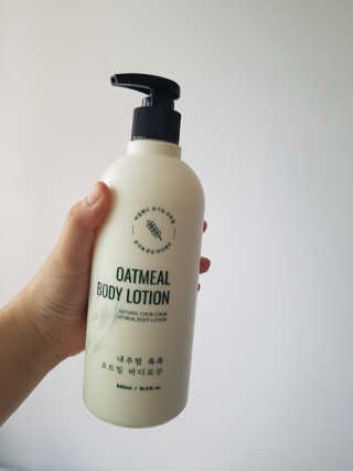 (주)에네스티 내추럴 촉촉  오트밀 바디로션 500ml — 4점을 준 리뷰어가 2019년 8월 올린 사용 사진