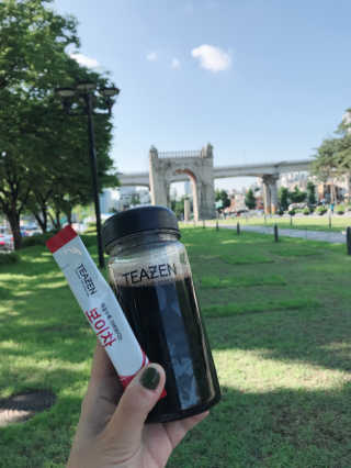 티젠 보이차 + 마이보틀 세트 — 5점을 준 리뷰어가 2018년 6월 올린 사용 사진