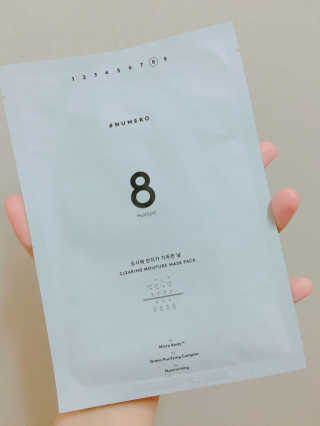 누메로 8 클리어링 모이스처 마스크팩 — 4.5점을 준 리뷰어가 2016년 12월 올린 사용 사진