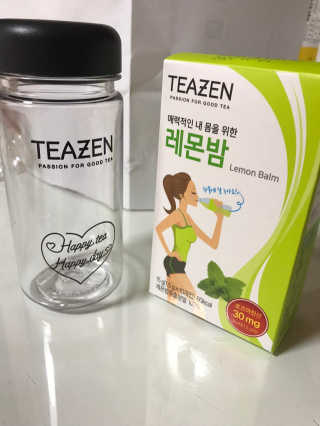 티젠 레몬밤 + 마이보틀 — 4.67점을 준 리뷰어가 2018년 7월 올린 사용 사진