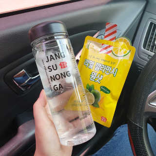 장수농가 리얼깔라만시 원샷 50ml 10팩+보틀 — 5점을 준 리뷰어가 2019년 5월 올린 사용 사진