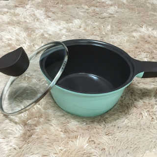 도루코 마이셰프 베이직 민트 냄비 편수 18cm — 5점을 준 리뷰어가 2016년 9월 올린 사용 사진