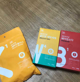 레인보우샵 올인원세탁세제,베이킹소다 스틱포6개입+세탁조클리너 — 4점을 준 리뷰어가 2018년 4월 올린 사용 사진