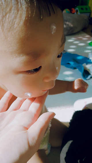 키덤스 베이비 인텐스 크림 — 5점을 준 리뷰어가 2018년 11월 올린 사용 사진