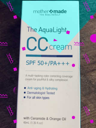 마더메이드 더 아쿠아라이트 CC크림 SPF50+ PA+++ — 5점을 준 리뷰어가 2019년 11월 올린 사용 사진