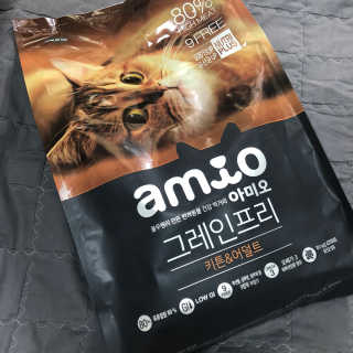 풀무원 아미오 그레인프리 3종 — 4.5점을 준 리뷰어가 2018년 3월 올린 사용 사진
