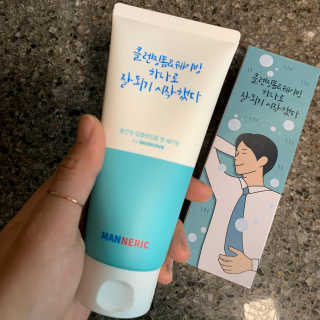 매너릭 올인원 딥클렌징폼 앤 쉐이빙 — 5점을 준 리뷰어가 2020년 1월 올린 사용 사진