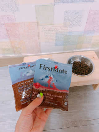 [펫토리아]퍼스트메이트 그레인프리 고양이사료 — 5점을 준 리뷰어가 2019년 7월 올린 사용 사진