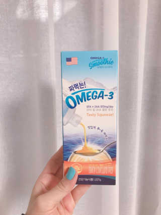 오메가-3스무디 [오메가스무디] 짜먹는 오메가3 DHA 임산부 어린이 — 4점을 준 리뷰어가 2019년 2월 올린 사용 사진
