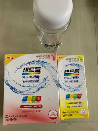 센트룸 아쿠아비타 레몬향, 딸기향 — 4점을 준 리뷰어가 2019년 8월 올린 사용 사진