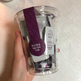야시엔코 앰플수면팩 퍼플 — 5점을 준 리뷰어가 2019년 2월 올린 사용 사진