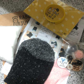 삭스플리즈 [DIY] 삑삑이 토끼 양말인형 키링 만들기+실+기부팔찌 — 5점을 준 리뷰어가 2020년 3월 올린 사용 사진