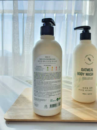 (주)에네스티 내추럴 촉촉  오트밀 바디로션 500ml — 5점을 준 리뷰어가 2019년 11월 올린 사용 사진