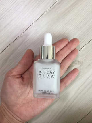 ALL DAY GLOW [올 데이 글로우] 카밍 밸런스 앰플 30ml — 3.5점을 준 리뷰어가 2019년 12월 올린 사용 사진